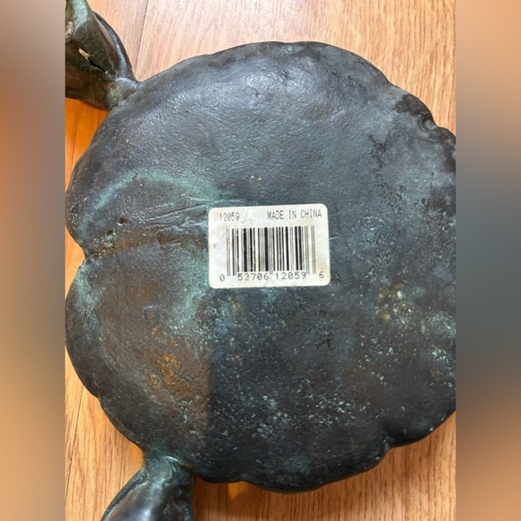 Vintage Brass Frog Planter - Picture 12 of 15